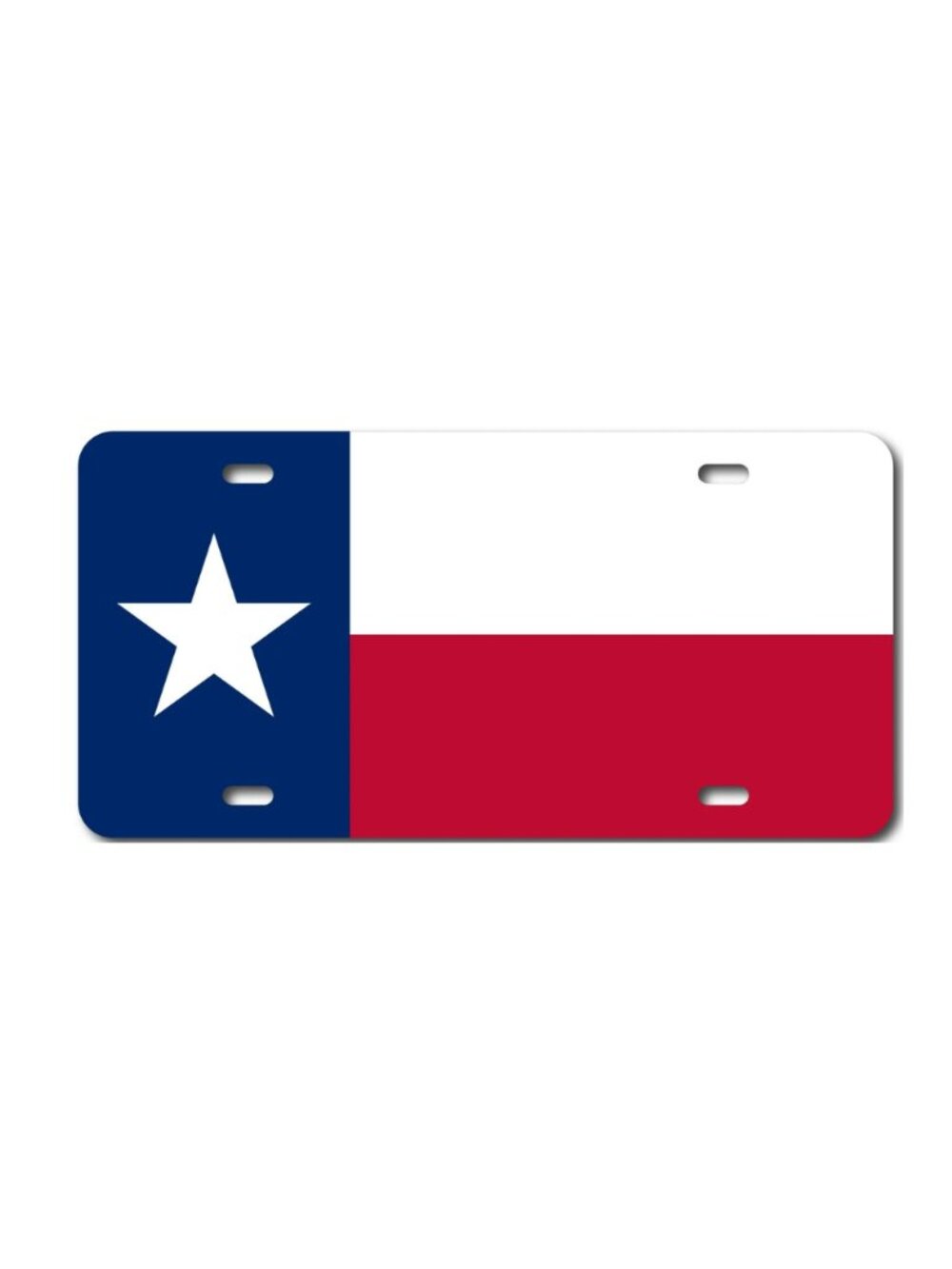 TEXAS FLAG VEHICLE PLASTIC LICENSE PLATE FRONT AUTO USA MADE CAR TRUCK PVC